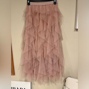 Blush tulle skirt
